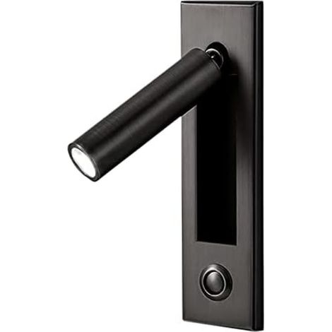 Schwarze Leselampen, Wandleuchten Mit Einbau-leselicht Und Druckschalter Für Das Schlafzimmer