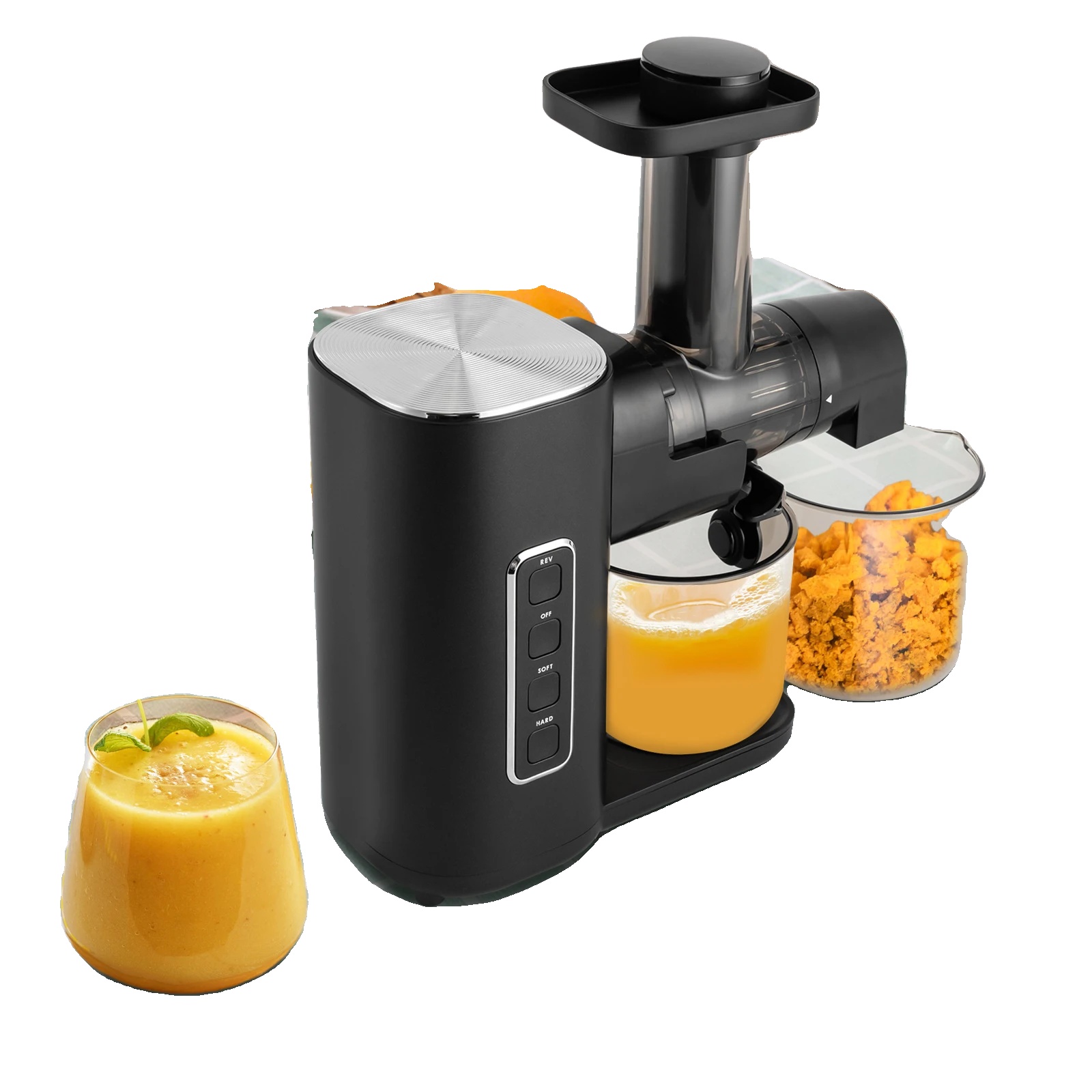 Elektrischer Slow Juicer, Einstellbare Leistung, Leicht Zu Reinigen