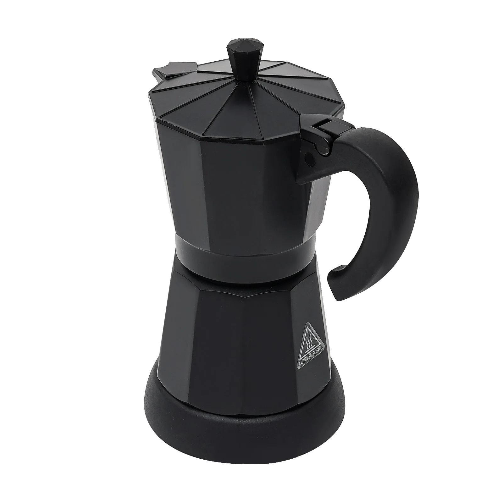 Elektrische Espressokanne, 300 Ml Fassungsvermögen, 480 W Leistung, Schwarz