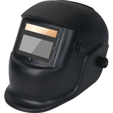 Schweißermaske, Schwarze Automatische Solarbetriebene Schweißermaske, Schweißhelm Mit Hoher Sichtbarkeit Und Automatischer Abdunkelung In Brillanten Farben
