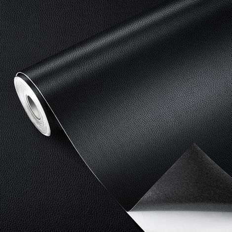 (1 Rolle Schwarz) 60 X 200 Cm Lederreparaturflicken, Selbstklebendes Pu-leder-tapetenreparaturflicken-set Zur Reparatur Und Renovierung Von Sofas, Handtaschen, Möbeln Und Autositzen