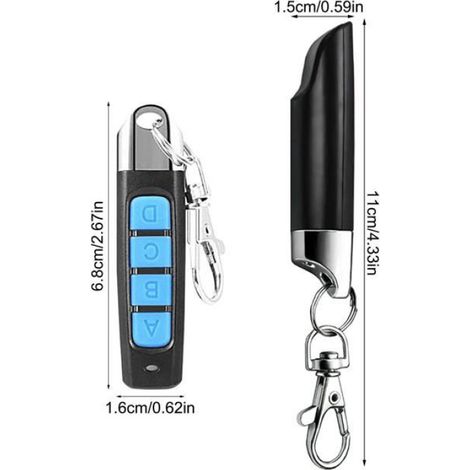 Garagentoröffner – 1,433-mhz-fernbedienung – 4-tasten-klonfunktion – Geeignet Für Elektrische Garagentore Von Cuenary