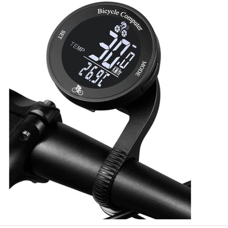 Kabelloser Fahrradcomputer, Lcd-hintergrundbeleuchtung, Großer Tachometer Und Kilometerzähler, Wasserdicht Nach Ipx67