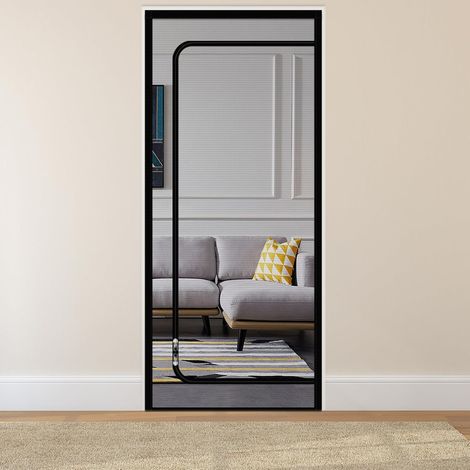 Moskitonetz „schwarze Katze“ 100 X 210 Cm Mit Reißverschluss Und Moskitonetzvorhang Für Wohnzimmer, Schlafzimmer, Küche, Terrasse