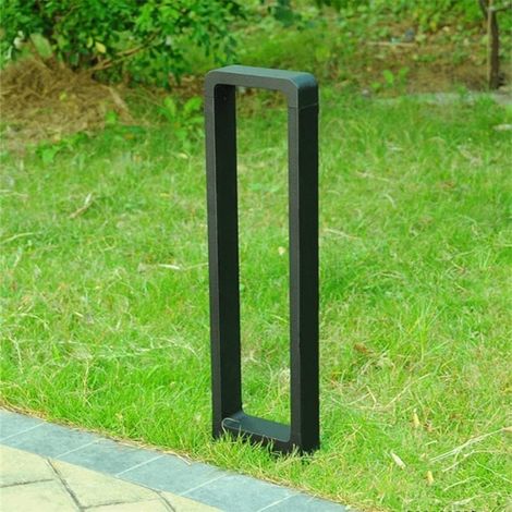 Moderne Und Schlichte Wasserdichte Led-stehleuchte Mit Kronleuchter-design, Außenbeleuchtung, Quadratische Säulenleuchte, Regenfeste Laterne, Dekoration Für Terrassen Und Villen, Schwarzer Kronleuchte