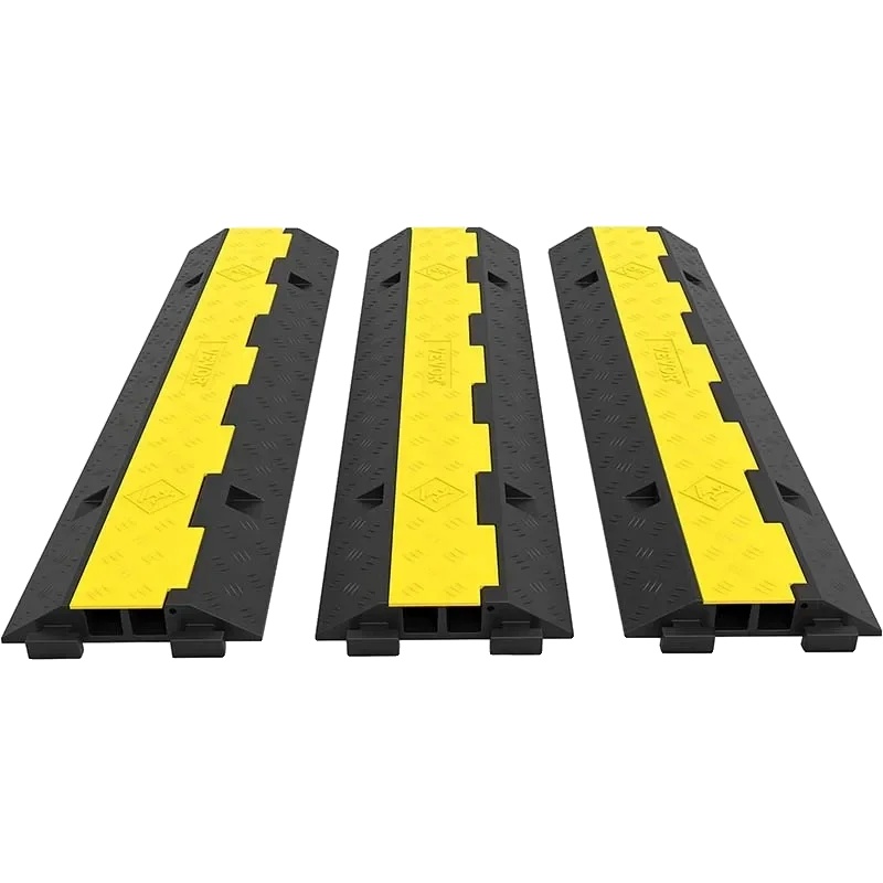 Vevor Kabelschutz, Hohe Belastbarkeit, Rutschfestes Gummi, Zweikanal-design