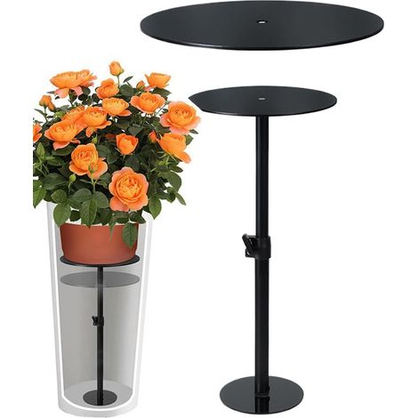 Höhenverstellbarer Blumentopfständer, Hohe Säulenhalterung Für Blumenarrangements, Verstellbarer Ständer Mit Stabilem Halt, Heimdekoration, Tisch- Oder Fensterbankständer