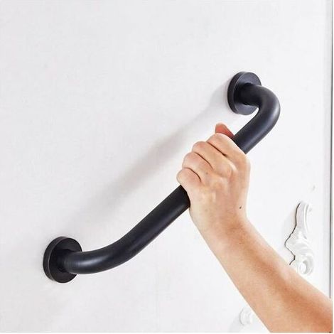 Haltegriff Für Badewanne, Toilette Und Dusche Für Kinder, Frauen Und Senioren, 40 Cm, Schwarz