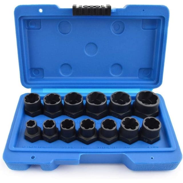 13-teiliges Schraubenausdreher-set, Universeller Diebstahlsicherungs-mutternausdreher, Satz Torx-steckschlüsseleinsätze (weiblich) Zum Entfernen Von Verrosteten Und Beschädigten Schrauben Und Muttern