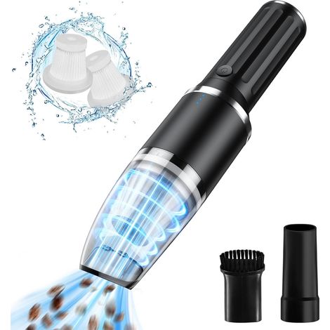 Schwarzer, Kabelloser Handstaubsauger, 35.500 U/min, Tragbar, Leicht, Kabellos, Usb-aufladbar, Wasserdicht Und Leise, Für Zuhause, Auto, Teppiche Und Küche