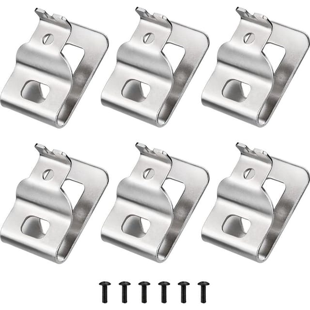 Gürtelclips Für Dewalt, 6 Stück Aus Edelstahl 304 Mit Schrauben Für Dewalt Bohrmaschinen N268241 N086039, Kompatibel Mit 20-v-elektrowerkzeugen Dcd980, Dcd985, Dcd980l2 Und Dcd985l2