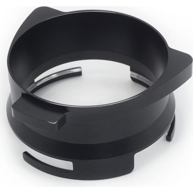 54-mm-kaffeedosierring, Trichter, Espressozubehör, Aluminium, Metall, Für Siebträger, Schwarz, Freihändig, 7 X 7 X 3 Cm