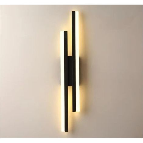 Led-wandleuchte Fürs Schlafzimmer, Kupferrohr, Acryl-lampenschirm, Innenbeleuchtung Für Wohnzimmer Oder Flur. (schwarz Rechts)