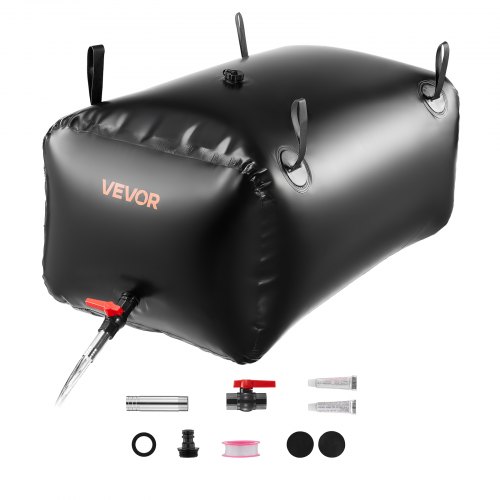Wasserblasen Aufbewahrungsbehälter, 240 L, Wassersack Faltbar, Wasserbehälter Aus 1000d Pvc, Wasserbehälter Auslaufsicher, Ideal Für Camping, Gartenbewässerung, Rv & Notfälle, Schwarz