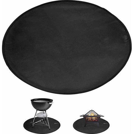 Feuerfeste Feuerstellenmatte (81,3 Cm) Unter Dem Schutzgitter Für Terrasse Und Terrassenmatte.
