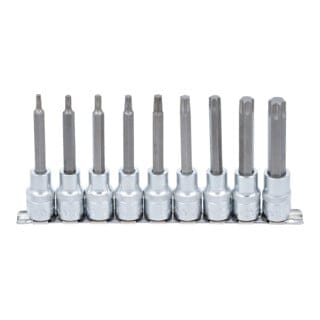 Bgs Technic - Bit-Einsatz-Satz Antrieb Innenvierkant 12,5 mm (1/2') T-Profil (für Torx) 9-tlg.