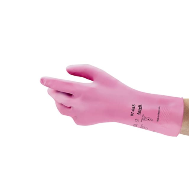 87085085 AlphaTec® Baumwollvelour Chemiekalienhandschuh Größe (Handschuhe): 9 en 388:2016, en - Ansell