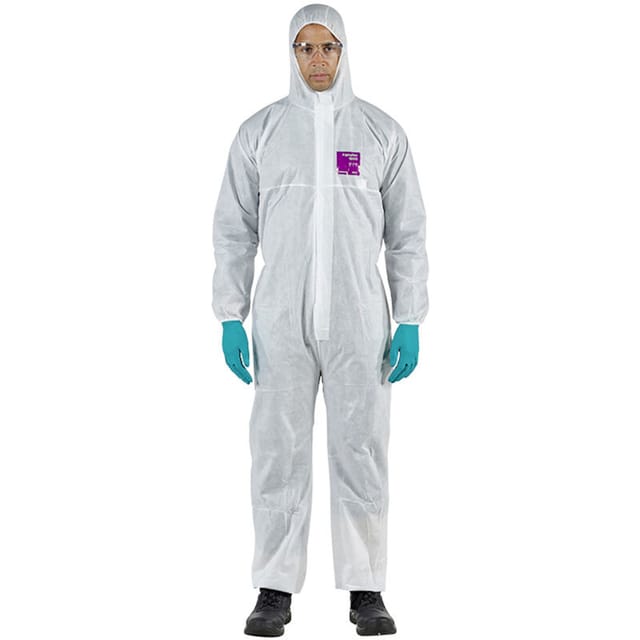 WH15S-00138-02 AlphaTec® 1500 - Modell 138 Chemikalienschutz, Weiß, s Kleider-Größe: s w - Ansell