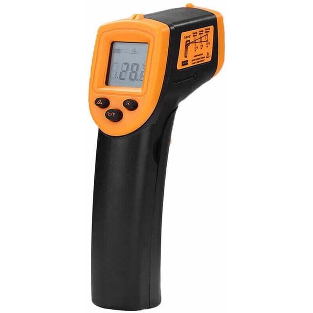 Thermomètre infrarouge portatif sans contact, thermomètre numérique LCD, thermomètre industriel infrarouge, -50 à 600°C/-58 à 1122°F (pas pour les