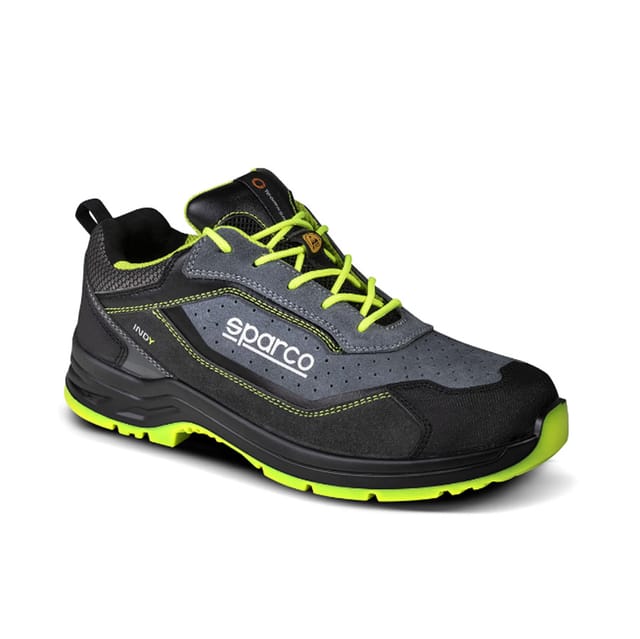 07538GSGF Sicherheitsschuh Indy Texas S1PS sr fo, Grau/Gelb, 43 - Sparco