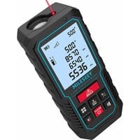 Ersandy - 40M-Laser-Entfernungsmesser, Lasermessgerät mit verbesserter elektronischer Wasserwaage, Genauigkeit +/- 2 mm,