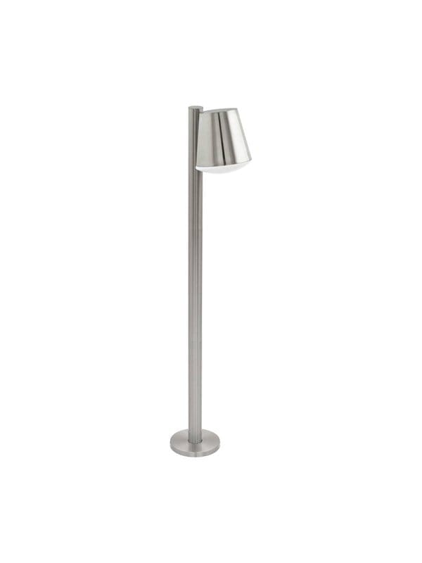 Eglo - Stehleuchte Außenstehlampe Sockelleuchte Weg Leuchte Edelstahl, silber IP44, dimmbar, timer, App Steuerung, led, HxLxB 96,5x24x14cm 97485