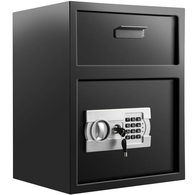 Mophorn - Vevor Tresor Elektronischer Möbeltresor, Tresor Elektronik Zahlenschloss Safe Möbeltresor Schwarz, Safe Tresor Stabile Kohlenstoffstahl Feuerfest Wasserdicht Mit Lcd Bildschirm 36 X 30 X 45 Cm