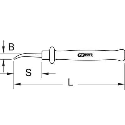 KS Tools Papier-Sektionsmesser mit Schutzisolierung, 210 mm