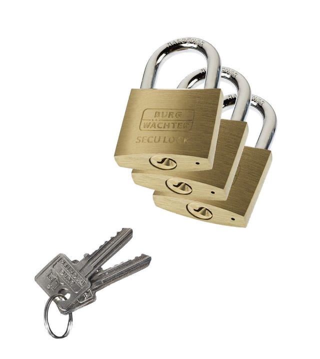 Burg Wachter - Burg Wächter Vorhangschloss-Set 14,3 x 16mm Schloss Vorhängeschloss Bügelschloss