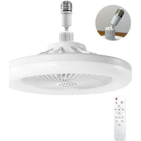 Leiser Deckenventilator Mit E27-led-lampe, Dimmbar Von 10 Bis 100 %, 3 Geschwindigkeitsstufen, 1/2/4-stunden-timer, Für Räume Bis Zu 10 M², 3 Geschwindigkeitsstufen