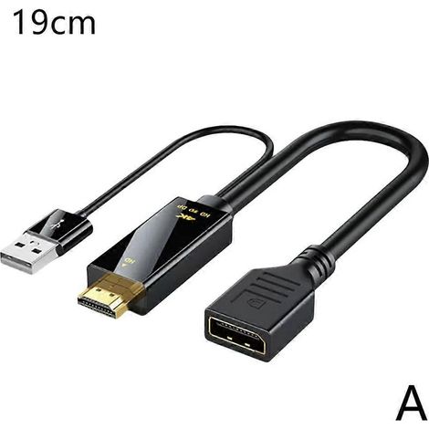 Hdmi-zu-displayport-kabel 19 Cm / 1,8 M