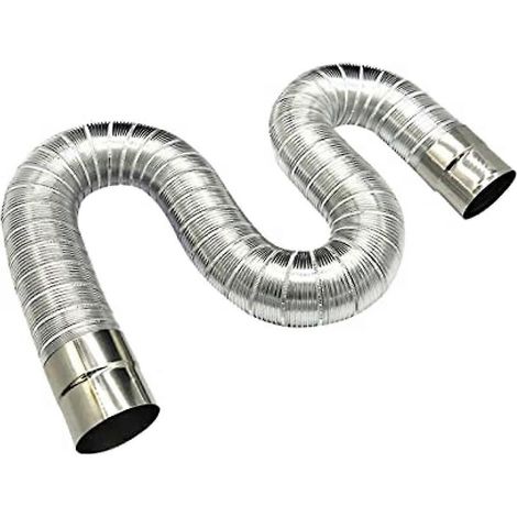 15 M Flexibles Und Gießbares Kaminrohr, Kaminzubehör Und Abgasrohr Für Zusatzheizung Beim Camping Und Im Winter.