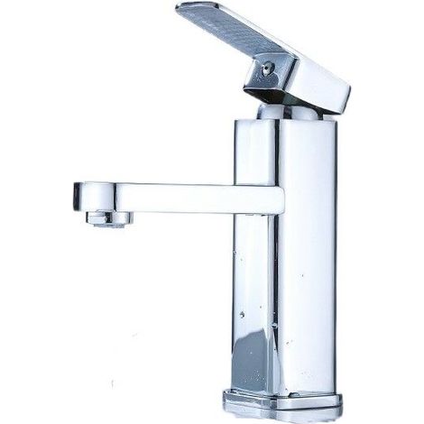 Handwaschbeckenarmatur, Warm- Und Kaltwasserhahn Mit Eingebrannter Messingoberfläche (mit Wasserzuleitung)