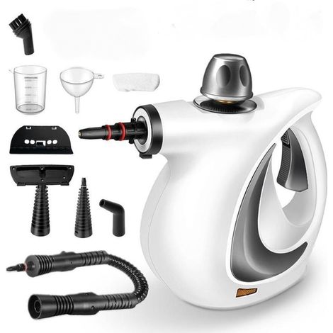 Tragbarer 1250-w-dampfreiniger – 3,5 Bar Druck – 37,5 G/min Dampfleistung – 9 Zubehörteile Für Die Tiefenreinigung – 2,8 M Kabel