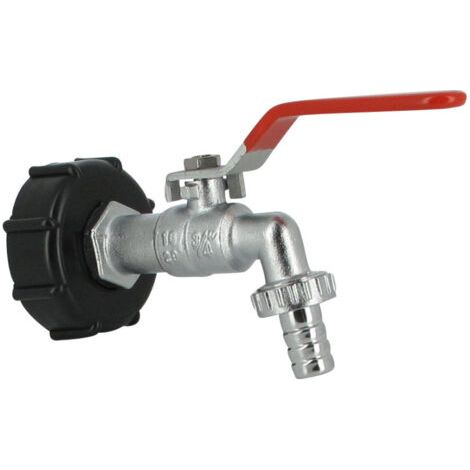 S60x6 Wassertankanschluss, Verchromter Messinghahn, 14 Mm, 3/4"-außengewinde Mit Aufschraubbarer Düse, Belüfter Für Erhöhten Durchfluss