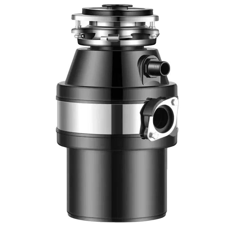 Abfallzerkleinerer, Kompaktes Design, Hocheffizienter Motor, Schwarz, Eu