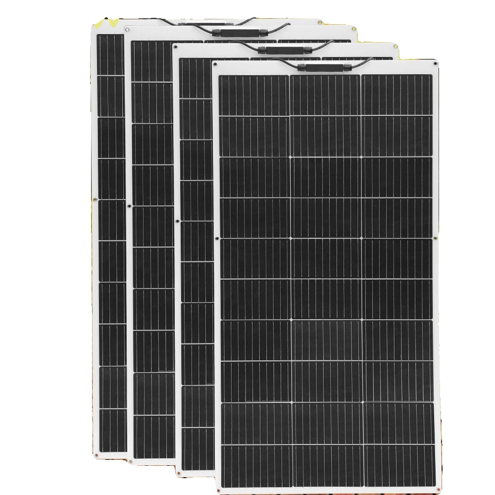 Solarmodul, Flexibles Design, Hohe Effizienz, 4 Stück