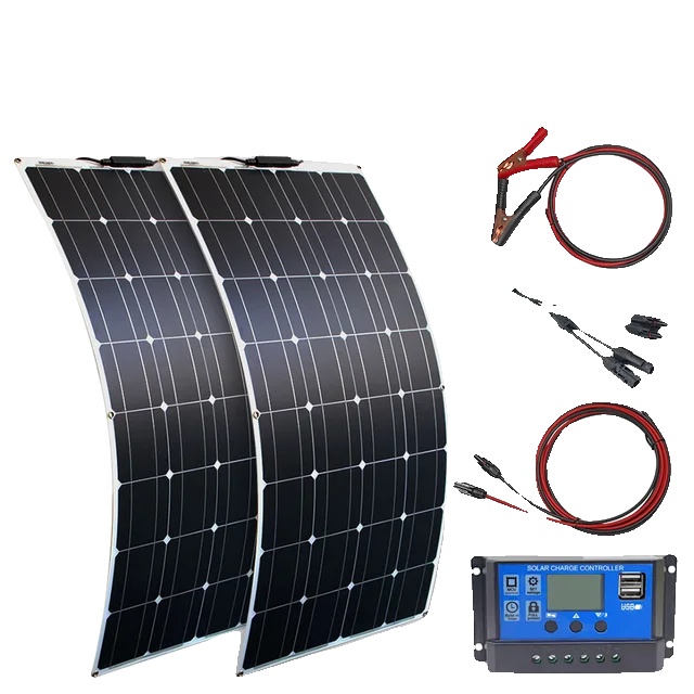 200-w-monokristallines Solarmodul, Flexibles Design