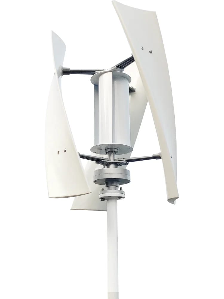 Vertikale Windkraftanlage, Hoher Wirkungsgrad, Geräuscharm, Weiß, 12 V, Kostenloser Mppt-regler, 5000 W, Kostenloser Mppt-regler, 8000 W, 48 V