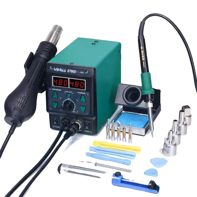 Yihua 8786d-i Lötstation, Einstellbarer Temperaturbereich, Effiziente Luftzirkulation