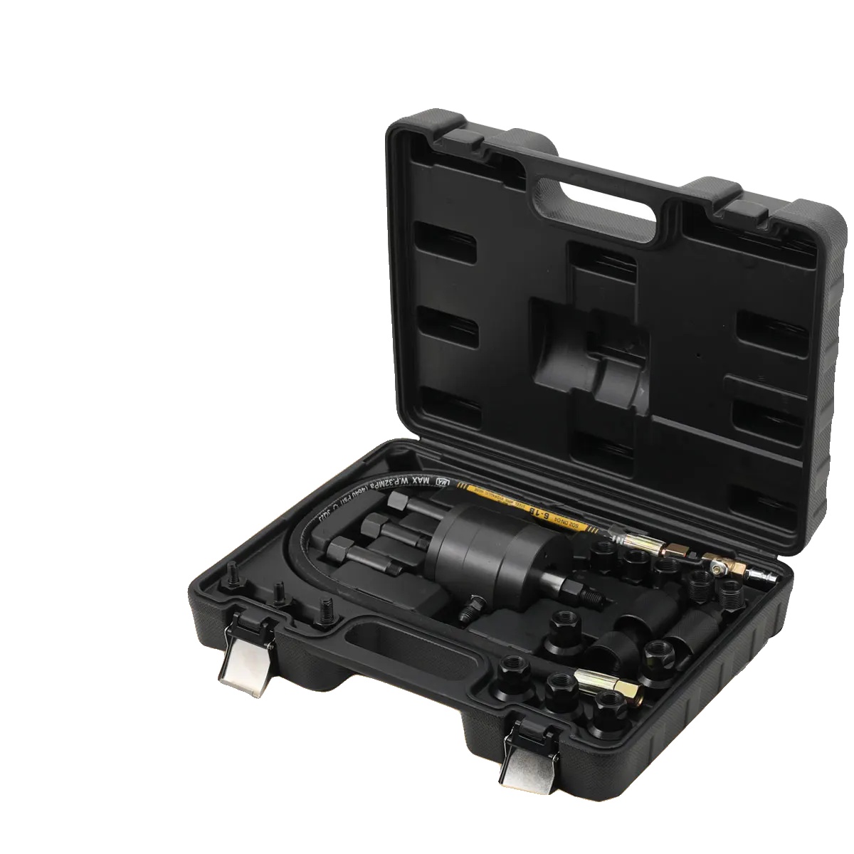Ausbauwerkzeug Für Diesel-einspritzdüsen, Druckluftausführung, Drehmoment 20–30 Nm, Komplettes Adapterset