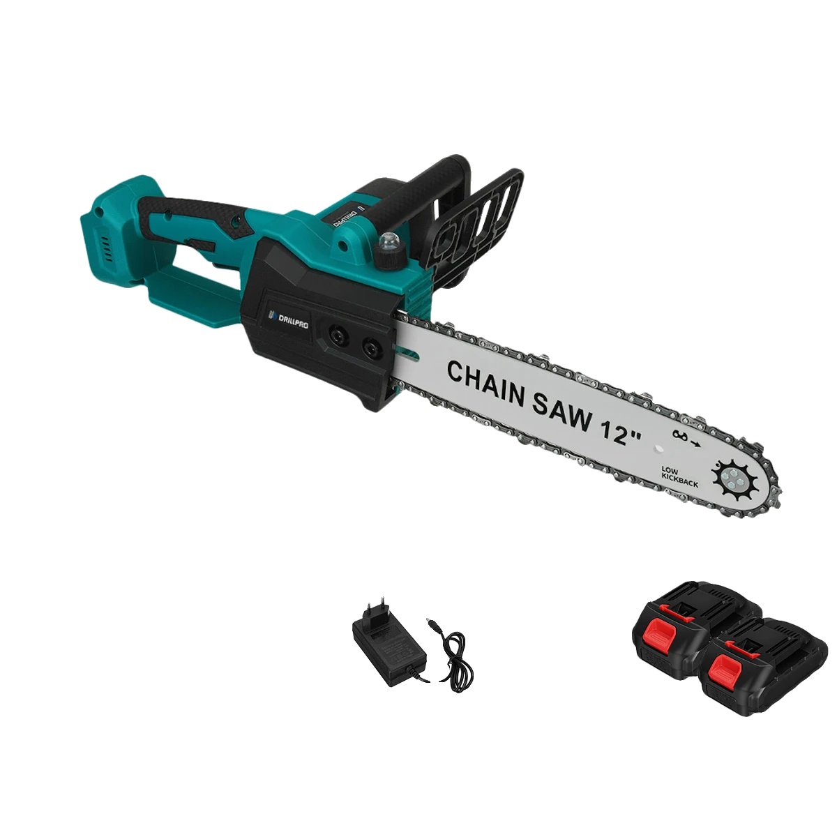 Drillpro 12-zoll-kettensäge, Bürstenloser Motor, Hohe Leistungskapazität