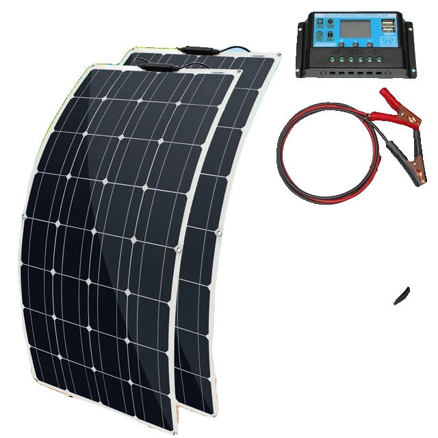 Hocheffizientes Monokristallines Solarmodul, Flexibles Design, 200-w-solarsystem