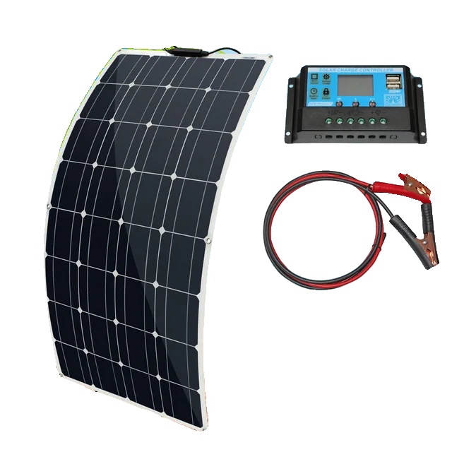 Hocheffizientes Monokristallines Solarmodul, Flexibles Design, 100-w-solarsystem