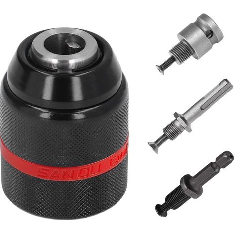 1,5-zoll-schnellspannbohrfutter (13 Mm), 1/2"-20unf-gewinde, Schraubendreher-bohrfutteradapter, Mit Sds-plus-aufnahme, Schlagschrauberaufnahme Und 1/4"-sechskantaufnahme.