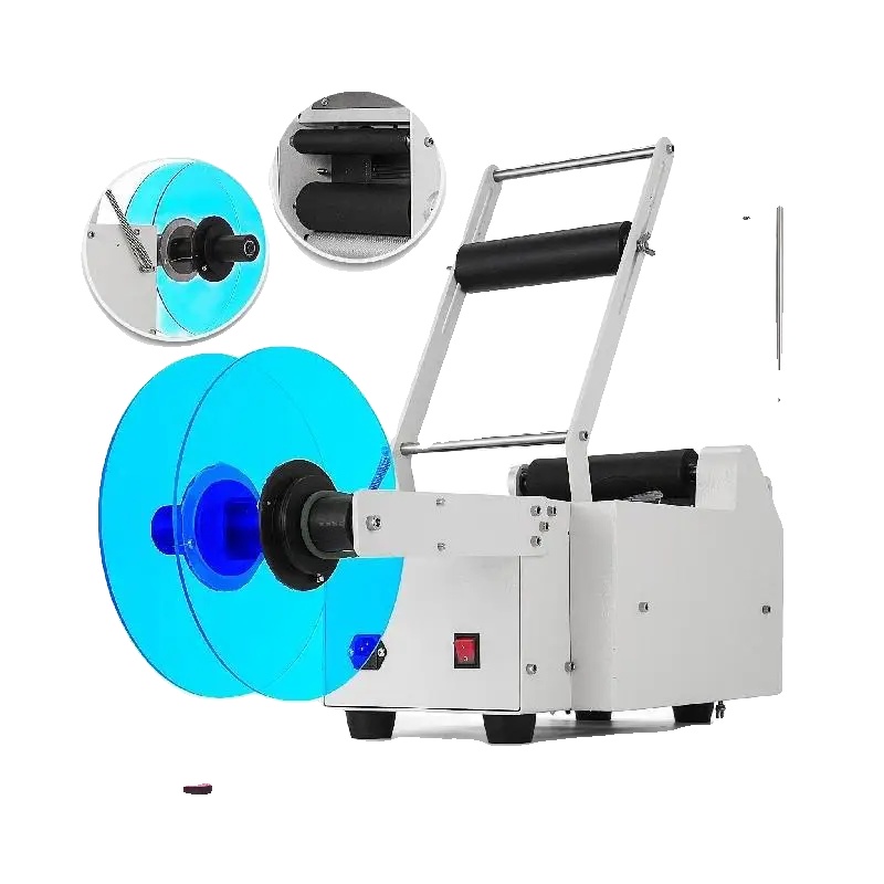 Flaschenetikettiermaschine, 640 X 350 X 460 Mm, Geeignet Für Flaschen Von 12 Bis 90 Mm Durchmesser, 50 Etiketten Pro Minute, 120 W Leistung, Etikettiergenauigkeit Von +/- 0,5 Mm