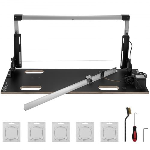 Vevor Styroporschneider, 200w Schaumschneider Aus Aluminiumlegierung, 360℃ Styrocutter Mit Nickel-chrom-legierung, 38v Ausgangsspannung, Schnittdicke 420 Mm Nut-maschine Für Profis Oder Heimwerker