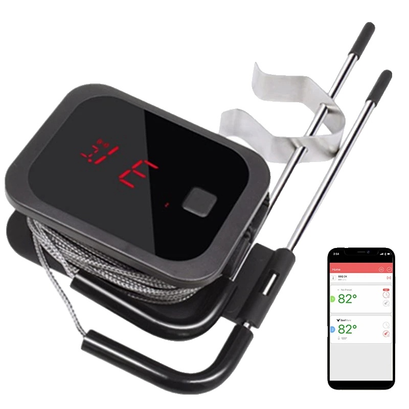 Fleischthermometer, Drahtlose Verbindung, Mehrfachfühlerfunktion, Ibt-2x Bluetooth