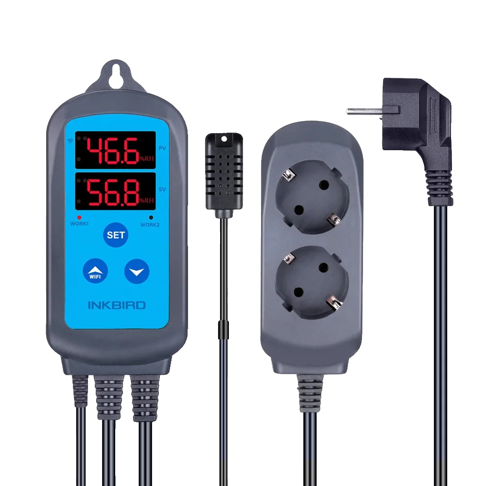 Feuchtigkeitsregler, Doppelsteckdose, Wlan-anschluss, Eu-stecker