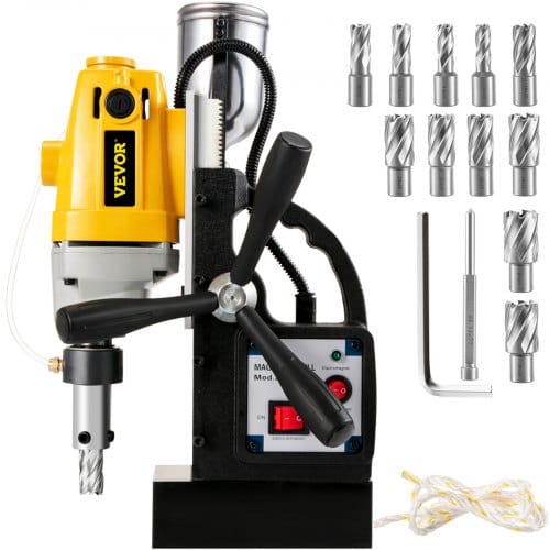 Mophorn - vevor sdt MD40 Magnetbohrmaschine mit 13 Stück 1 zoll HSS-Ringschneider Set
